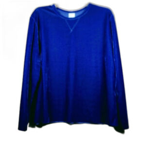 Comfort Corner Royal Blue Velour Top Long Sleevesv XL-XXL